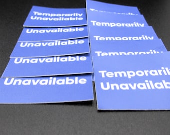 Temporarily Unavailable Pack of (10) TEN - Blue Mood Sticker