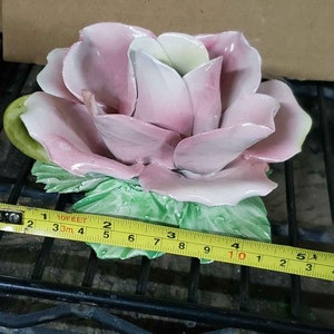 Capodimonte Vintage Flower Candle Holder