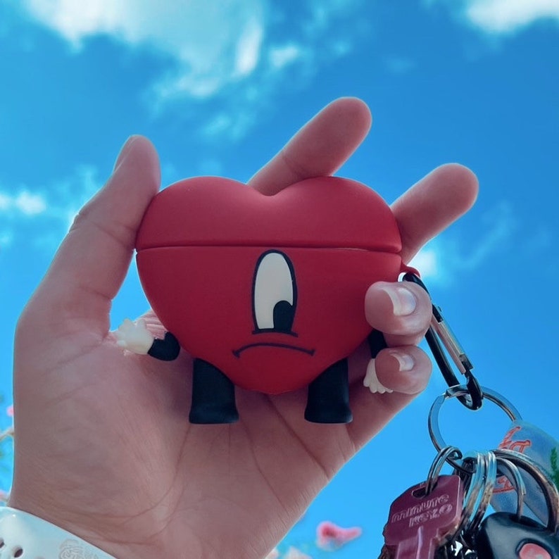 Bad Bunny Heart AirPod Case/ Un Verano Sin Ti/ AirPod 1,2,3, & Pro 