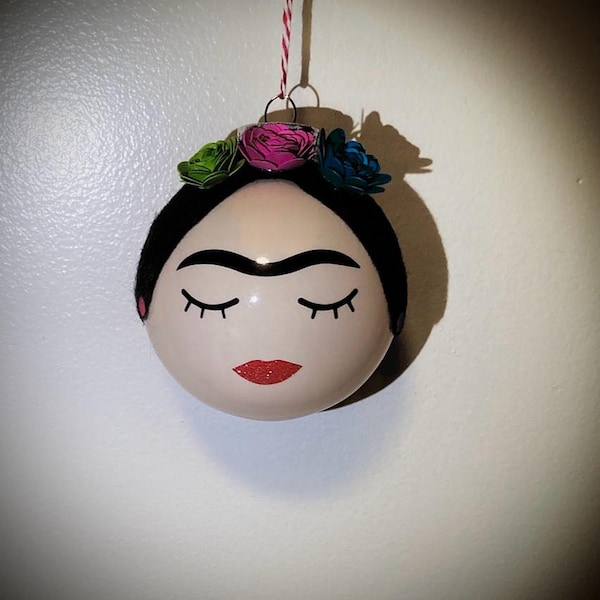 Frida Khalo Christmas Ornament, Mexican Culture, Handmade Decor, Cute Gift, Christmas Tree Ornament, Perfect Gift for the Christmas Season
