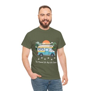 Kattälskare för husbilsresor, nomadliv enligt katter regler-tröja, husbilscamping med katter-tröja, äventyrskattskog grafisk t-shirt rolig nomadlivstopp bild 10