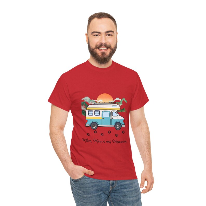 RV Memories with Cats Shirt Mama Cat shirt RV Camping With Cats T-Shirt Adventure Cat Forest Graphic Tee Nomad Life Clothing RV Travel Gift image 11