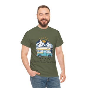 My Views Change But Cats Stay Shirt, RV Camping With Cats T-Shirt, Adventure Cat Forest Graphic Tee, Nomad Life Clothing, RV Travel Gift image 7
