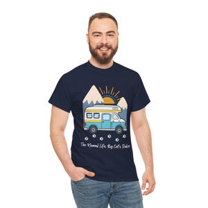 RV Travel Cat Lover Gift, Nomad Life By Cats Rules Shirt, RV Camping With Cats tshirt, Adventure Cat Forest Graphic Tee Funny Nomad Life Top image 14