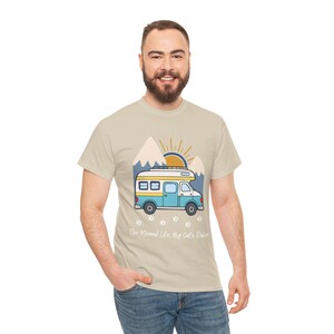 RV Travel Cat Lover Gift, Nomad Life By Cats Rules Shirt, RV Camping With Cats tshirt, Adventure Cat Forest Graphic Tee Funny Nomad Life Top image 4