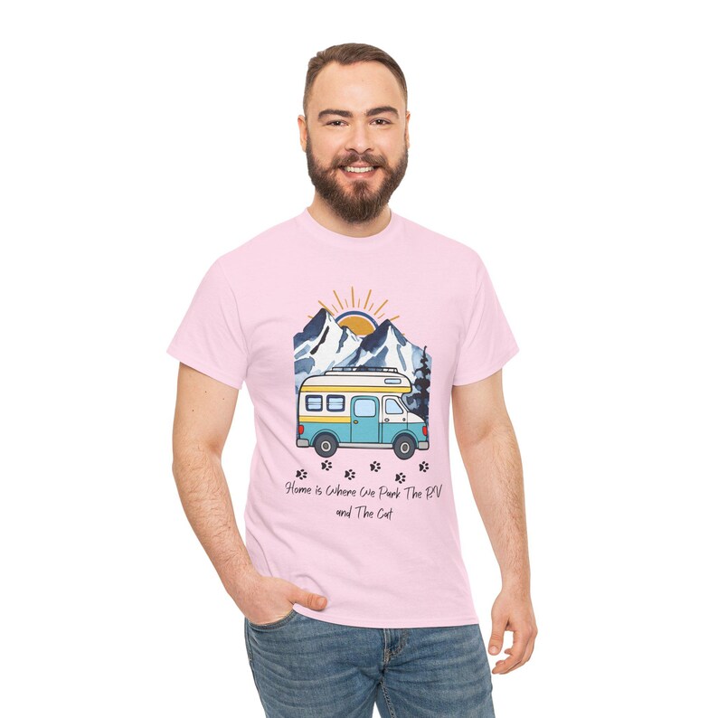 RV Camping With Cats TShirt, Adventure Cat Forest Graphic Tee, Nomad Life Clothing, RV Travel Gift, Outdoor Cat Mama, cat mama shirt image 10
