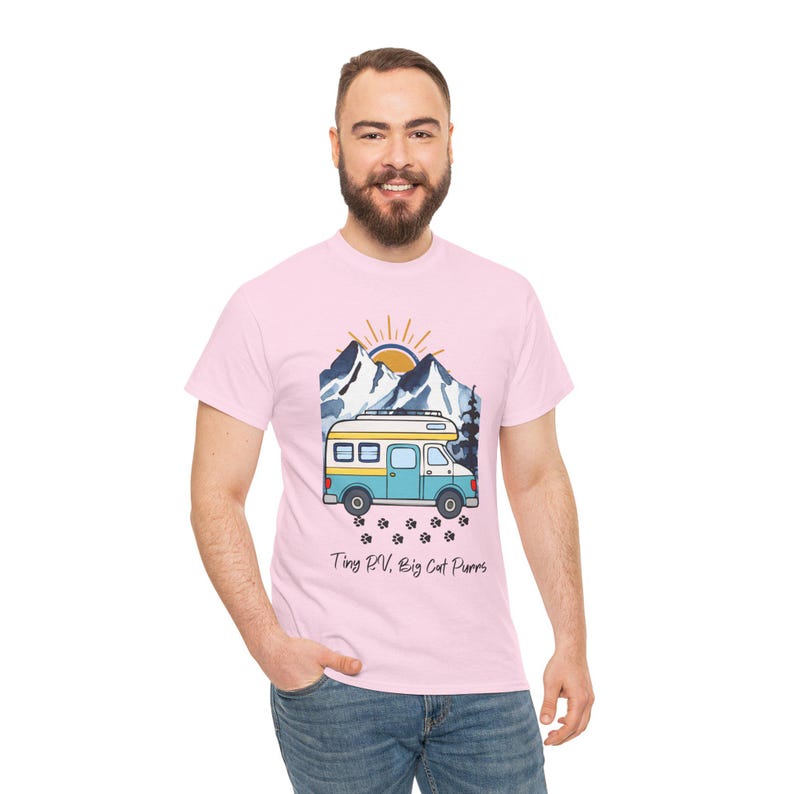 RV Camping With Cats TShirt, Adventure Cat Forest Graphic Tee, Nomad Life Clothing, RV Travel Gift image 10