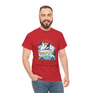 My Views Change But Cats Stay Shirt, RV Camping With Cats T-Shirt, Adventure Cat Forest Graphic Tee, Nomad Life Clothing, RV Travel Gift image 11