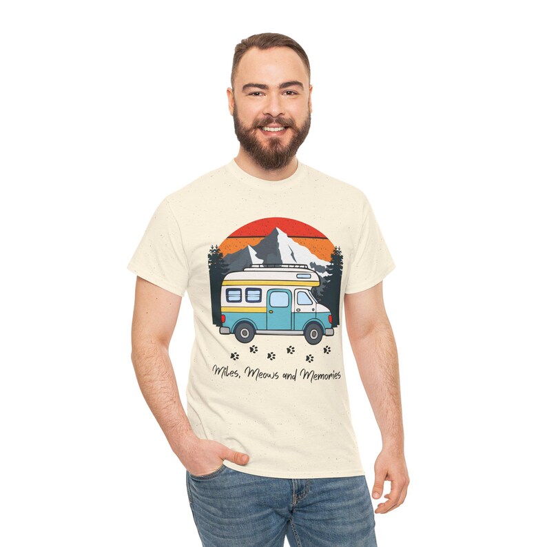 RV Memories with Cats Shirt RV Camping With Cats T-Shirt Adventure Cat Forest Graphic Tee Nomad Life Clothing RV Travel Gift, Cat Mama shirt image 6