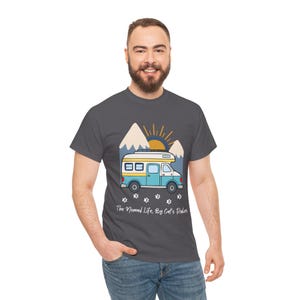 RV Travel Cat Lover Gift, Nomad Life By Cats Rules Shirt, RV Camping With Cats tshirt, Adventure Cat Forest Graphic Tee Funny Nomad Life Top image 12