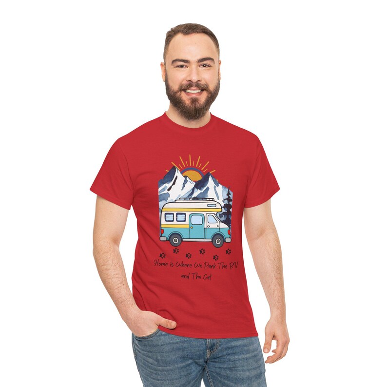 RV Camping With Cats TShirt, Adventure Cat Forest Graphic Tee, Nomad Life Clothing, RV Travel Gift, Outdoor Cat Mama, cat mama shirt image 11