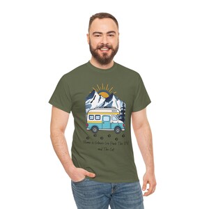 RV Camping With Cats TShirt, Adventure Cat Forest Graphic Tee, Nomad Life Clothing, RV Travel Gift, Outdoor Cat Mama, cat mama shirt image 7