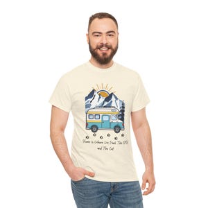 RV Camping With Cats TShirt, Adventure Cat Forest Graphic Tee, Nomad Life Clothing, RV Travel Gift, Outdoor Cat Mama, cat mama shirt image 6