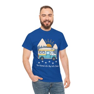 RV Travel Cat Lover Gift, Nomad Life By Cats Rules Shirt, RV Camping With Cats tshirt, Adventure Cat Forest Graphic Tee Funny Nomad Life Top image 13