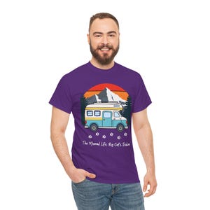 RV Travel Cat Lover Gift, Nomad Life By Cats Rules Shirt, RV Camping With Cats tshirt, Adventure Cat Forest Graphic Tee Funny Nomad Life Top image 15