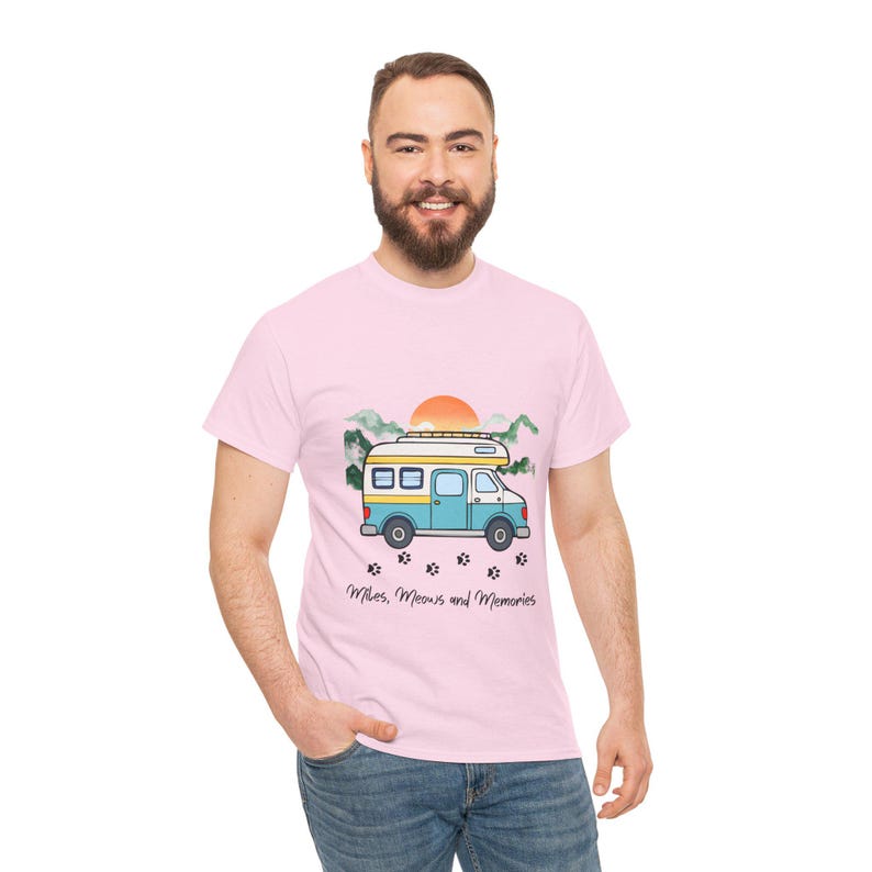RV Memories with Cats Shirt Mama Cat shirt RV Camping With Cats T-Shirt Adventure Cat Forest Graphic Tee Nomad Life Clothing RV Travel Gift image 10