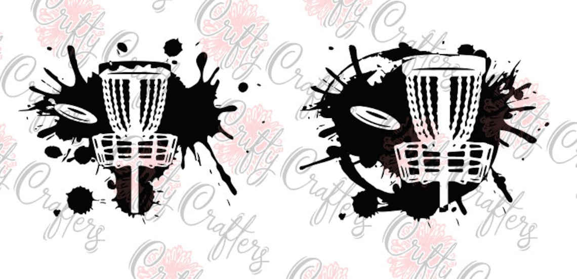 Disc Golf SVG Vector Basket Chains Disk/ Frisbee Golf Both Files Etsy