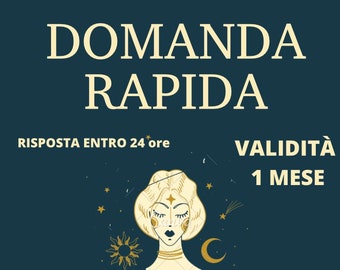 DOMANDA RAPIDA valida 1 mese (max 3 righe risposta)