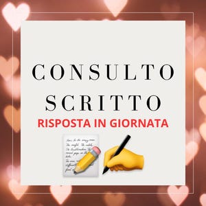 CONSULTO SCRITTO (risposta in giornata)