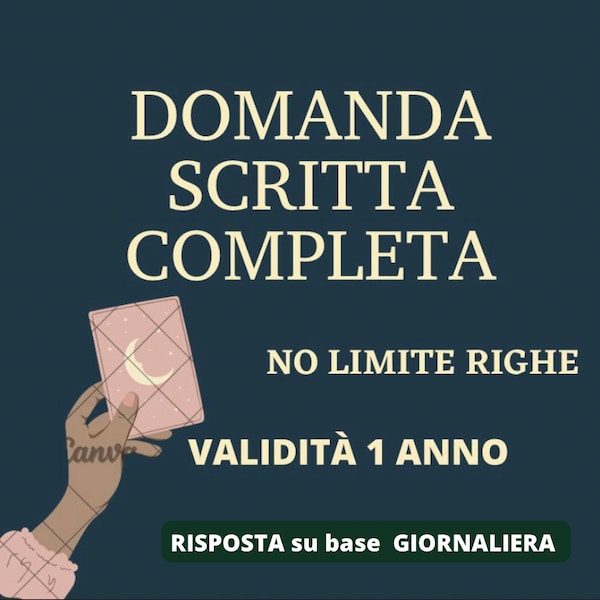 DOMANDA COMPLETA (no limite righe) validità 1 anno