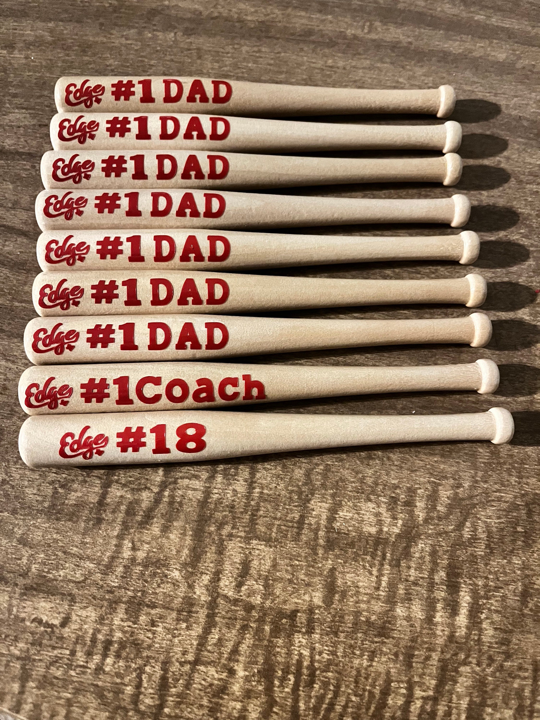 Custom Mini Wooden Baseball Bats Etsy