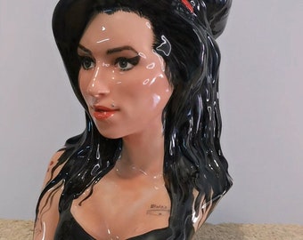 Busto Amy Winehouse in ceramica
