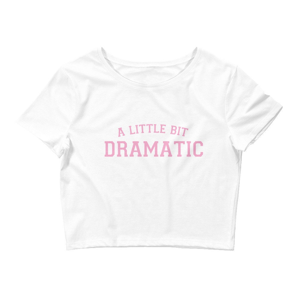 Y2K Pink Crop Top, 2000's Inspired Baby Tee, Summer Crop Top, Dramatic