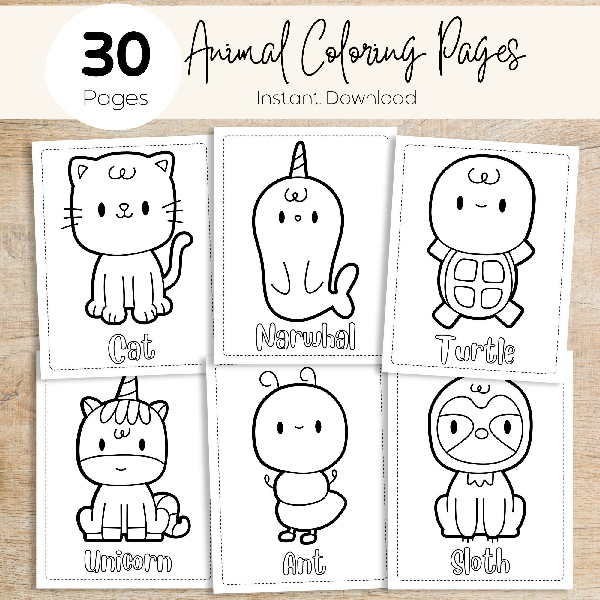 Animal Coloring Pages Printable Coloring Pages for Kids Toddler