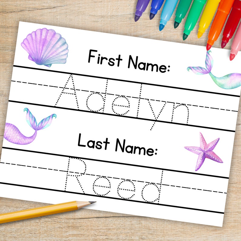 Personalized Name Dry Erase Board – Custom Engraved Handwriting Practice Board For Kids Learning