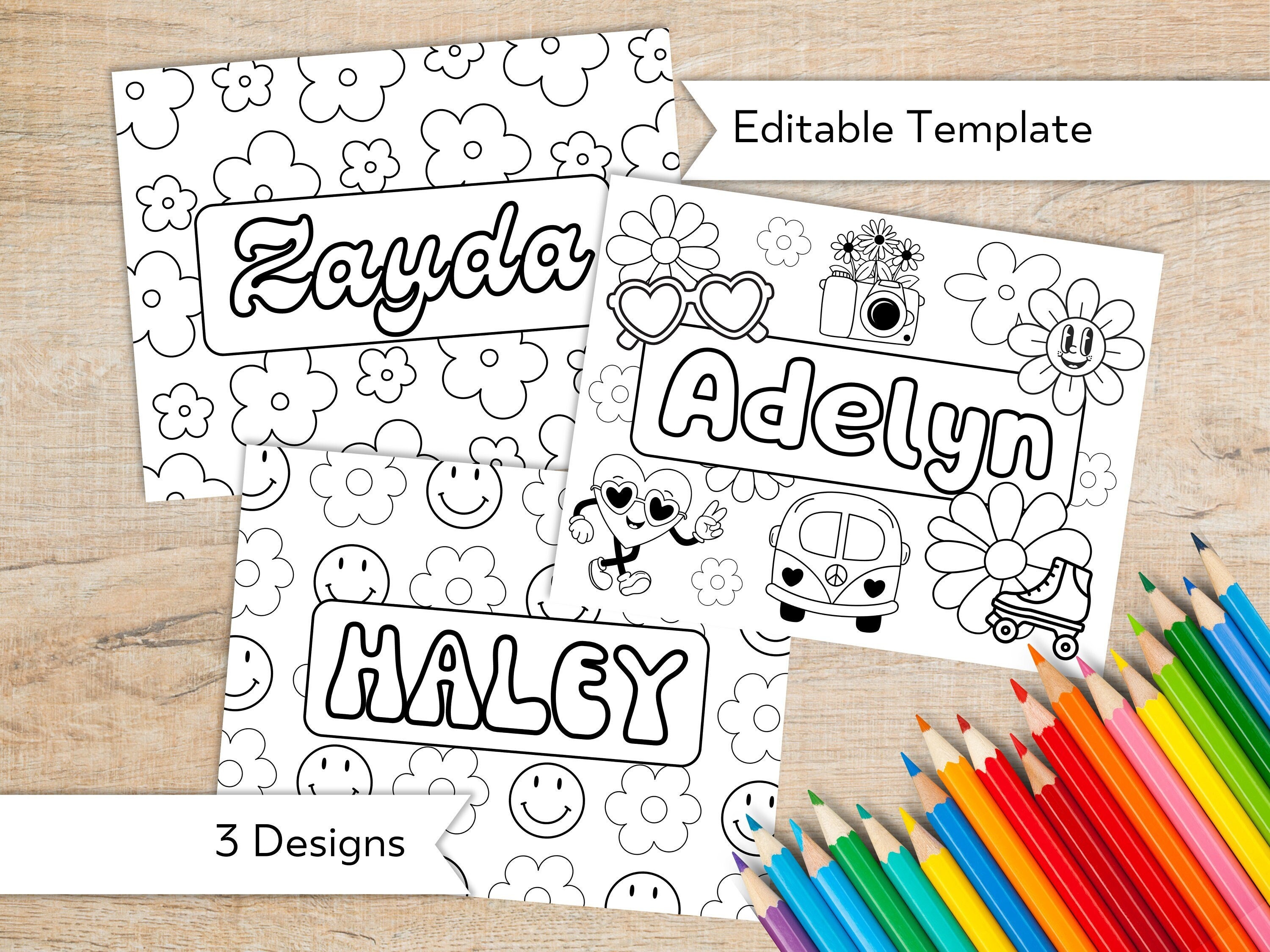 Custom Coloring Page With Name