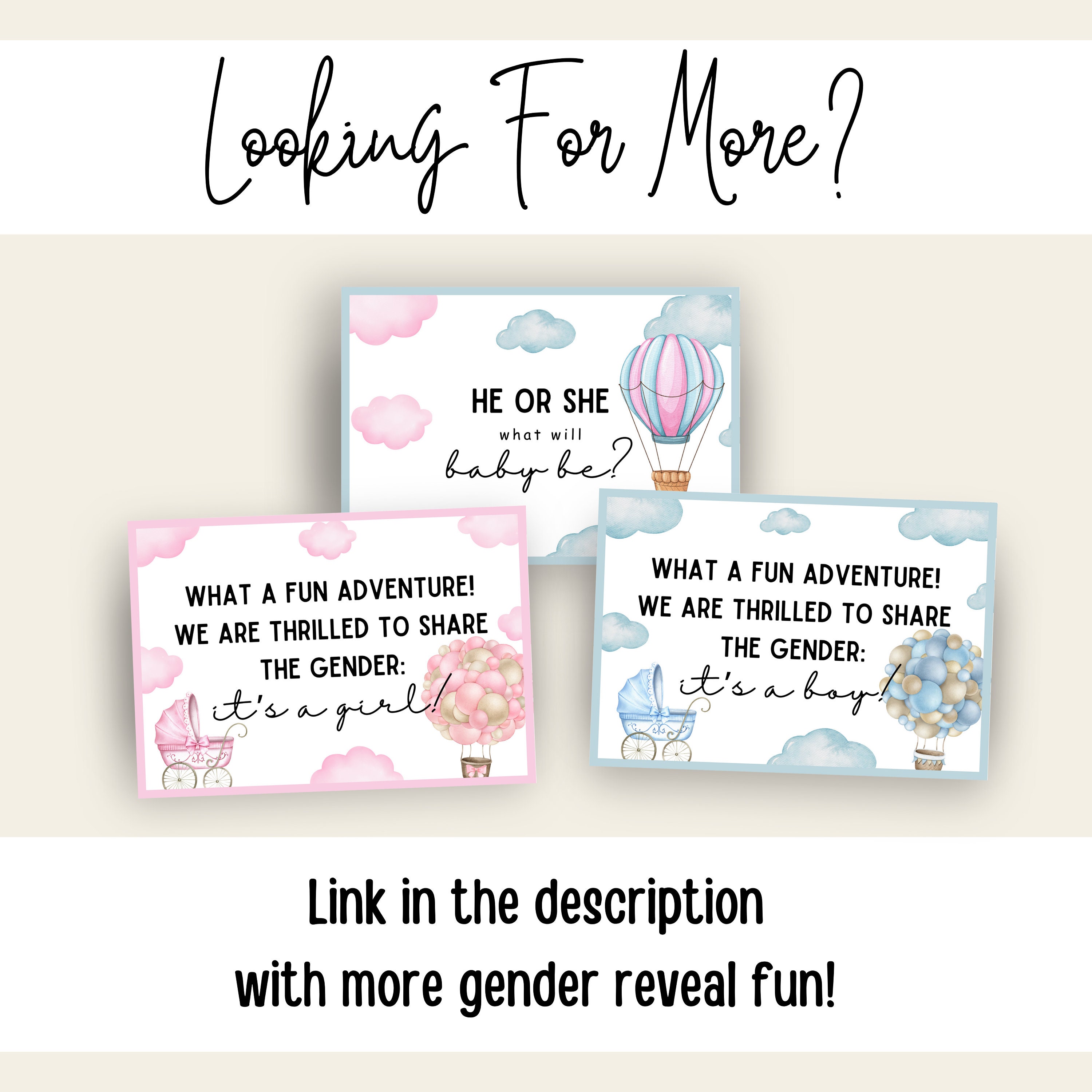 Gender Reveal Bingo Printable Gender Reveal Bingo Party Game Boy or ...