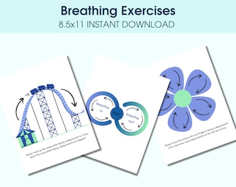 Ejercicios de respiración para niños, Actividad de regulación emocional, Alivio de la ansiedad para niños en la escuela, Ejercicio de respiración para el aula