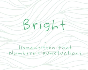 Bright | Handwritten Font | Instant Download