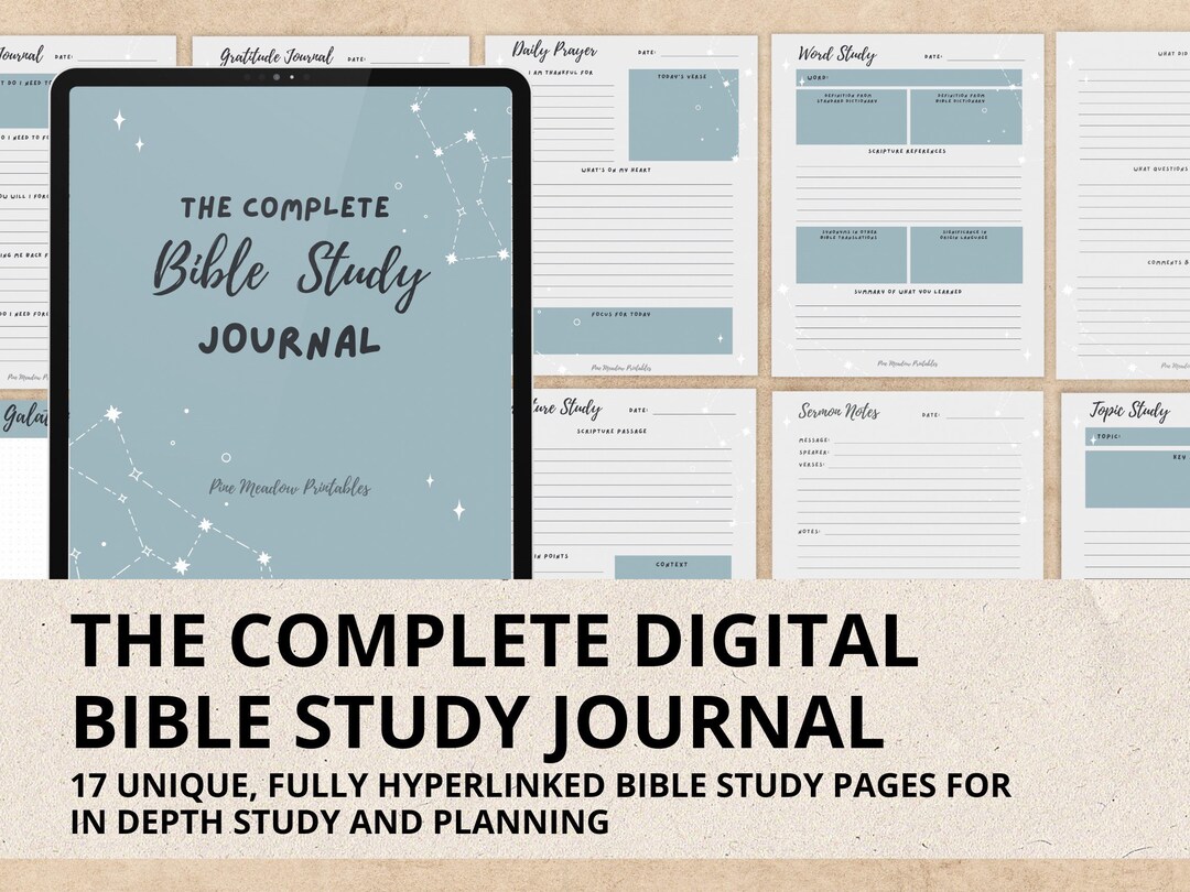 Digital Bible Study Journal | Sermon Notes, Prayer Journaling ...