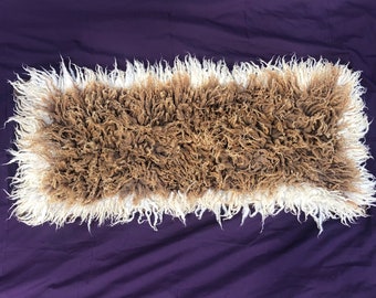 Felted fleece rug