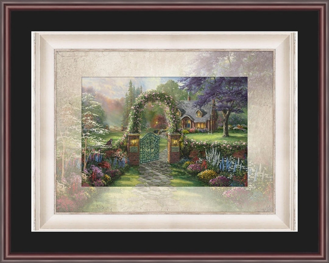 Thomas Kinkade Hummingbird Cottage Etsy