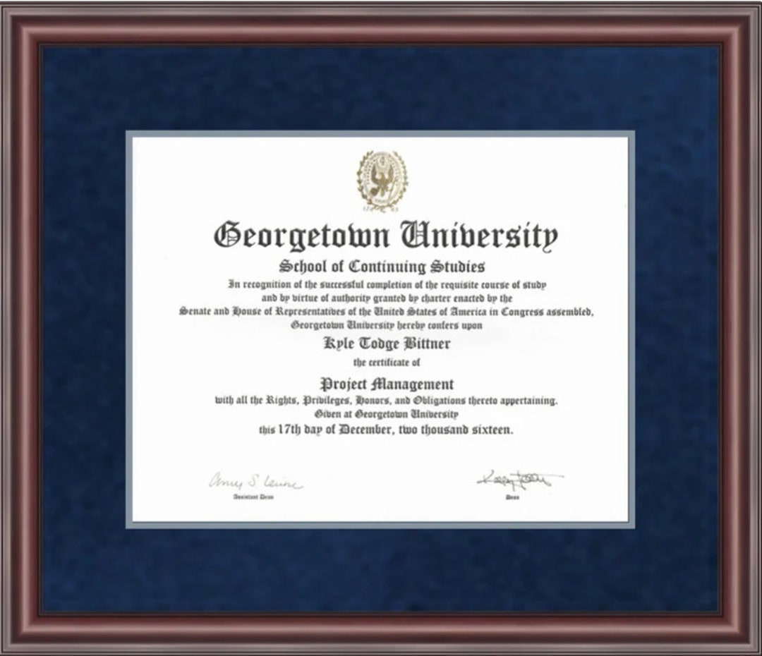 University Diploma Frame Etsy