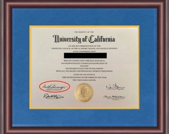 University of California- Any California University Diploma Frame