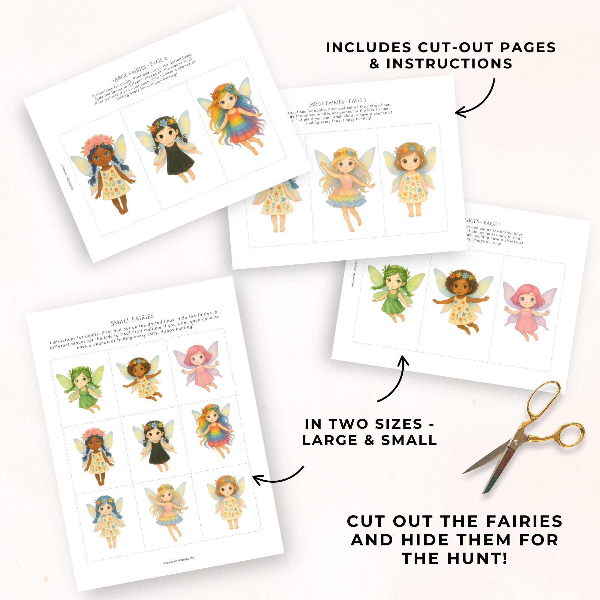 Fairy Scavenger Hunt Printable Game, Enchanted Birthday Party Activity ...