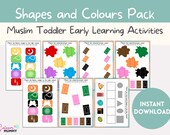 Muslim Toddler Shapes & Colour Activities | Fun Matching Games | Builds Early Maths Skills + Love for Islam at Same Time! Early Learning Fun