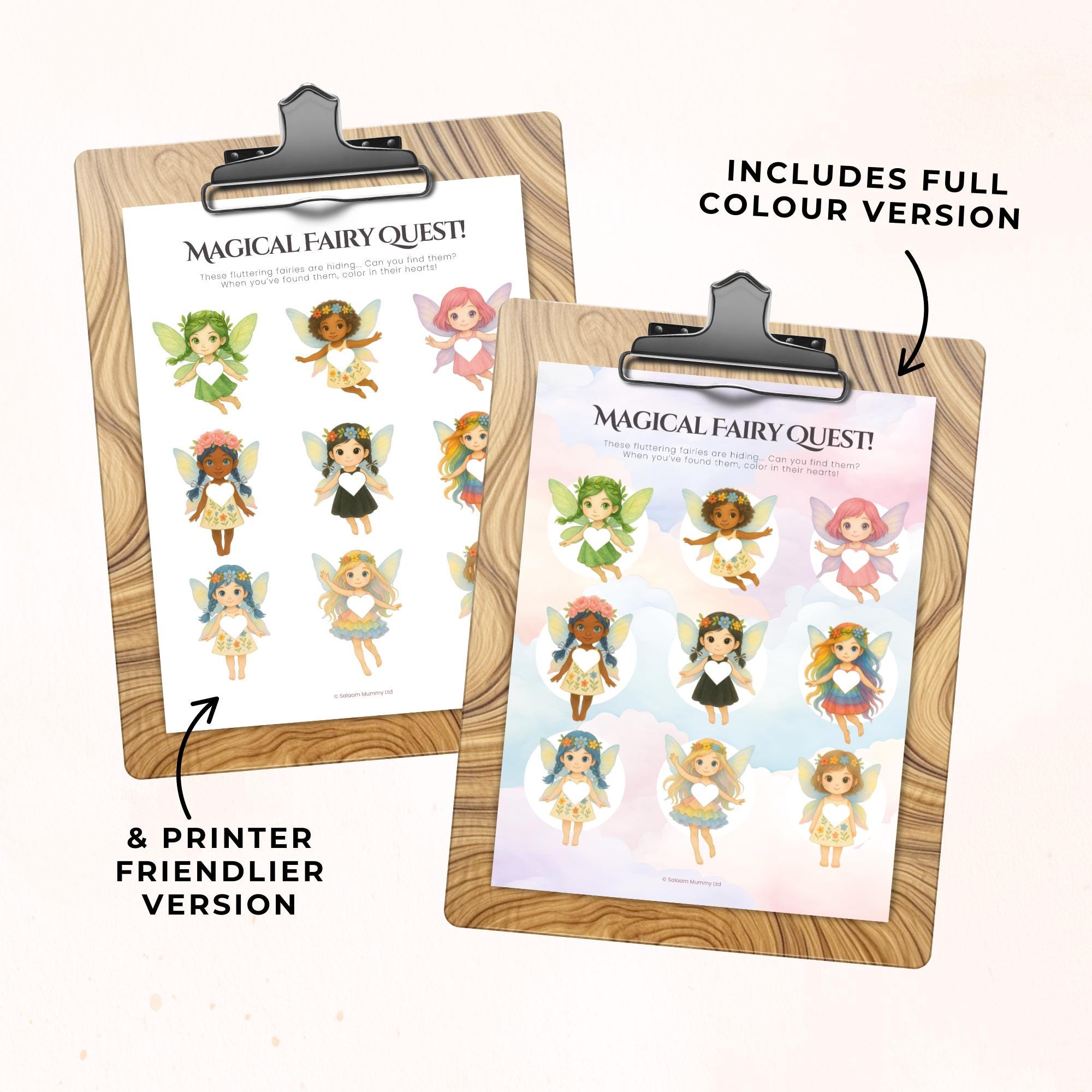 Fairy Scavenger Hunt Printable Game, Enchanted Birthday Party Activity ...
