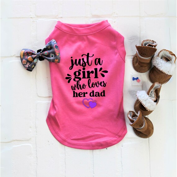 Daddy's girl dog shirt hotsell