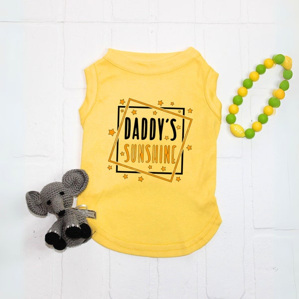 Puppy Shirt for New Dog Tee for Summer Pet Clothes for Small Dog Large Breed Tank for Dog Outfit for Fathers Day Gift for Emotional Support