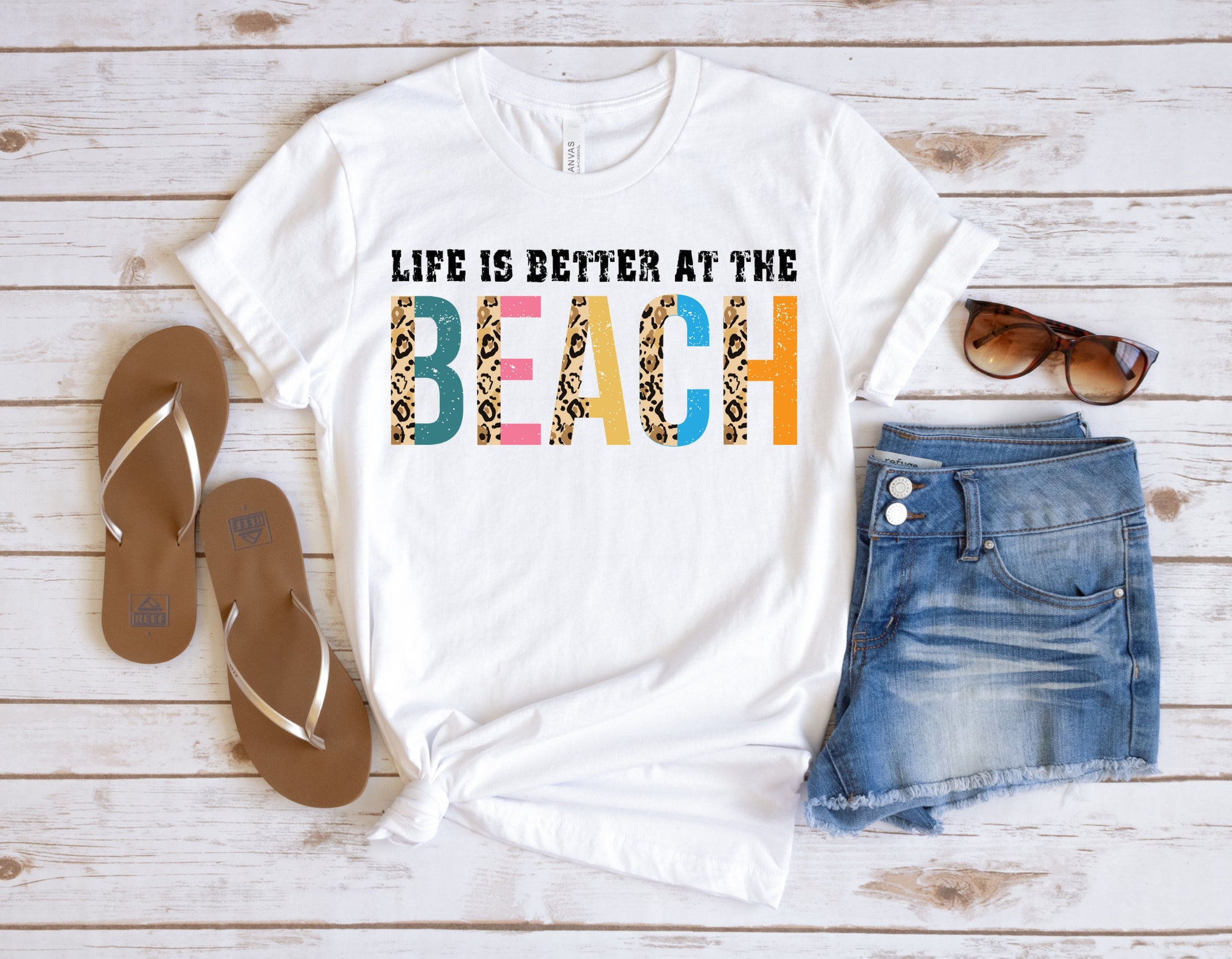 Discover Life Is Better At The Beach SUBLIMATION TRANSFER Life Is Better On The Beach T-Shirt