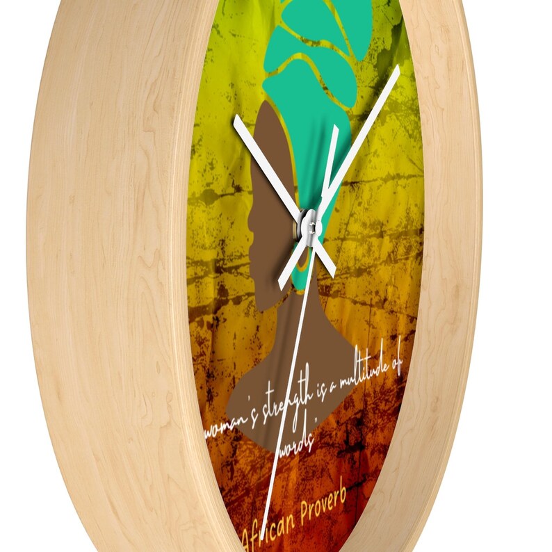 African Wall Clock Decor/ Afrocentric Gift Clock/ African Wall Clock ...