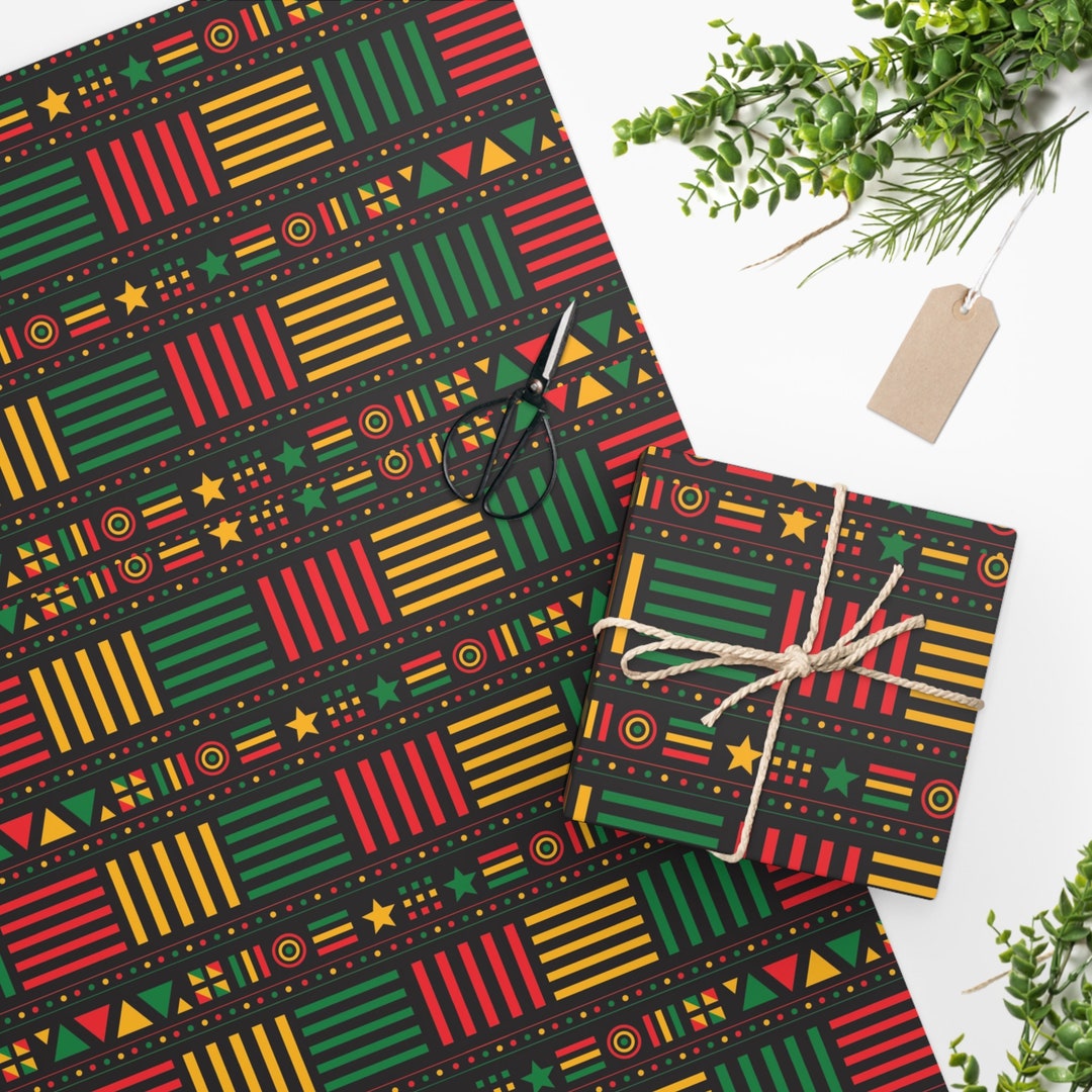 African Print Wrapping Paper /gift Wrapping Sheet/ Ethnic Print