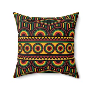 African Tribal Culture Pillow , Ankara Print Cushion, African Print  Pillow , Afrocentric Home Decor