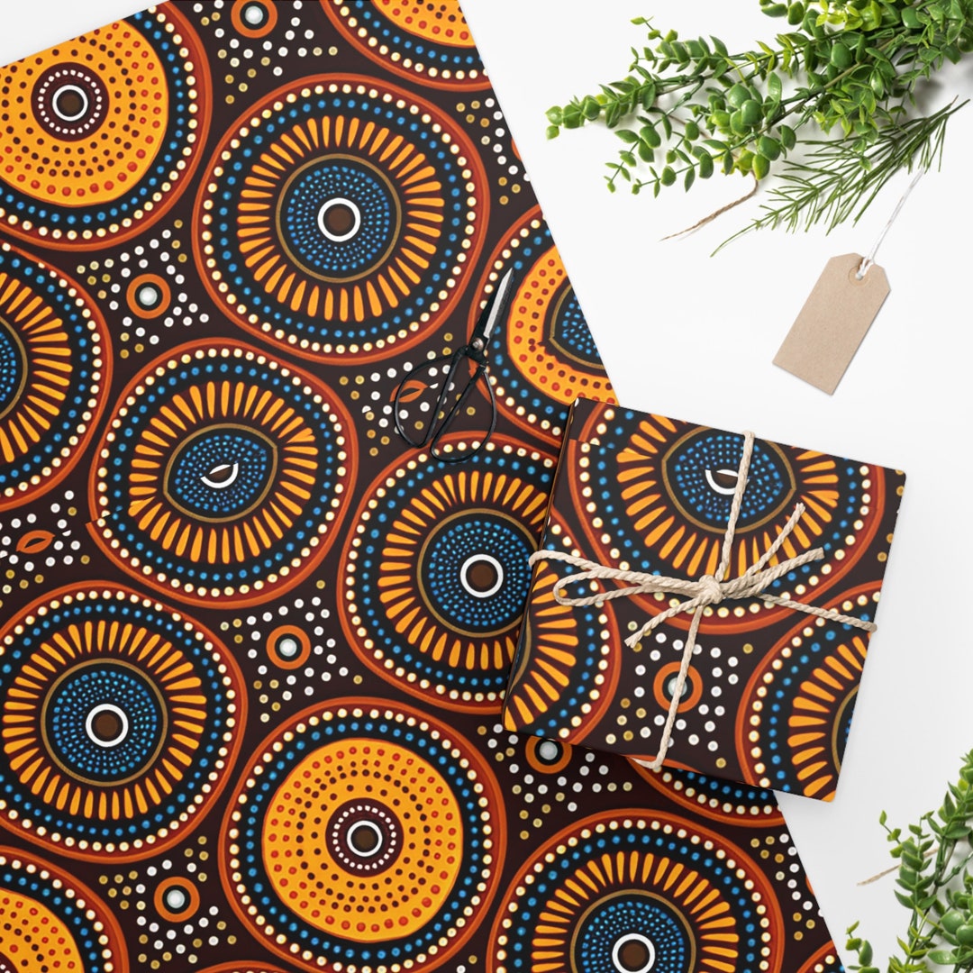 African Print Wrapping Paper /gift Wrapping Sheet/ Ethnic Print