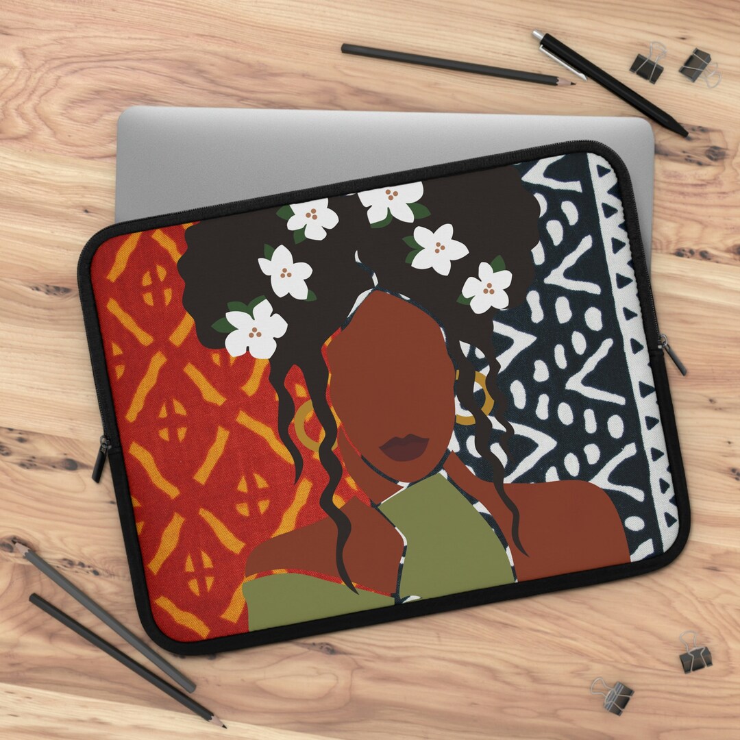 African Laptop Sleeve/ Wax Print Laptop / Ankara Laptop Cover/african