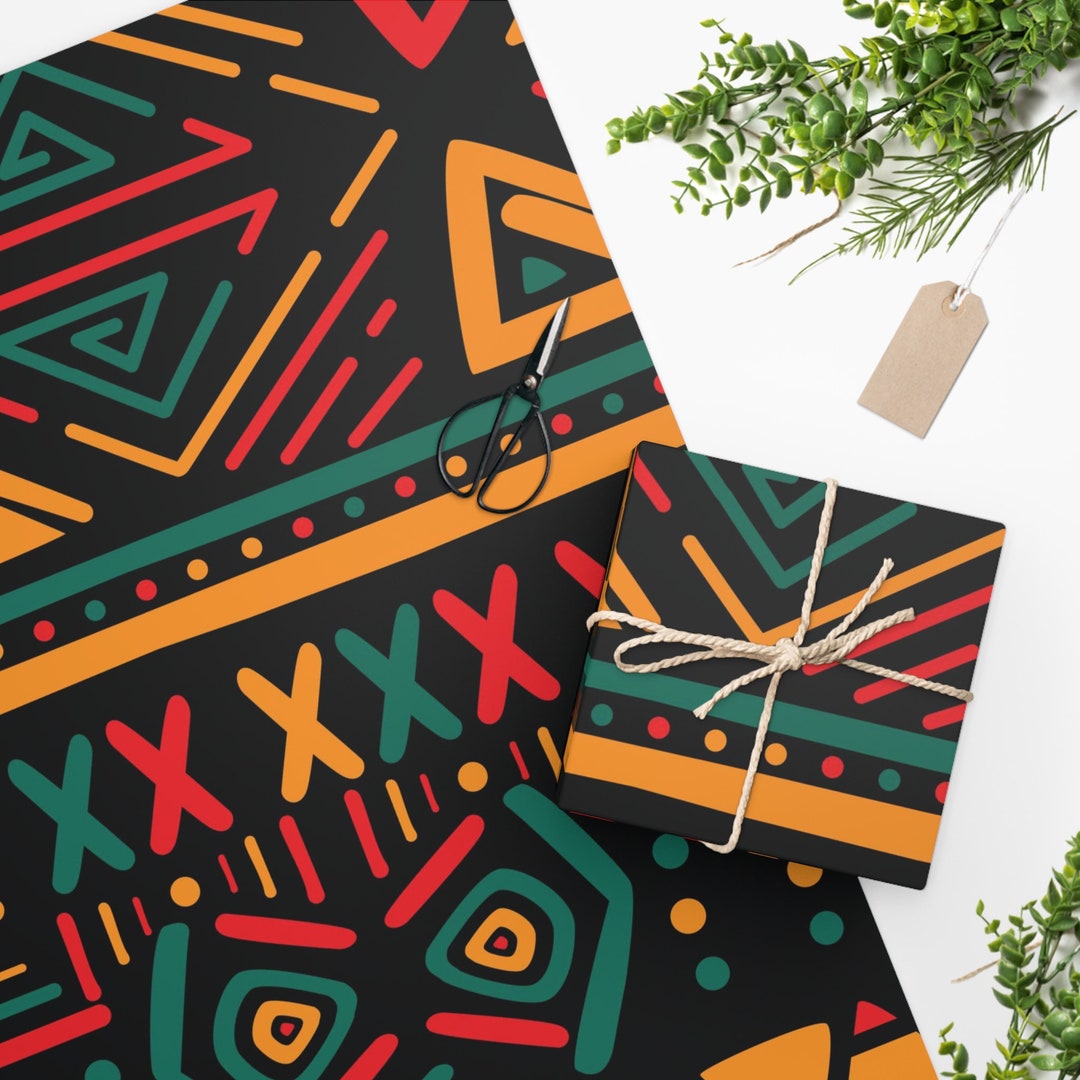 African Print Wrapping Paper /gift Wrapping Sheet/ Ethnic Print